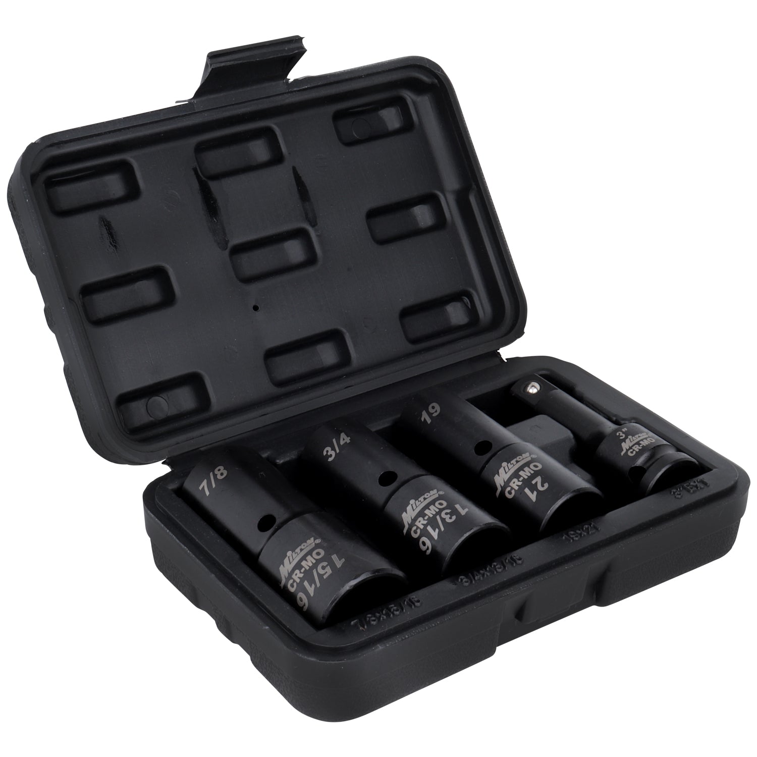 1300-SS-10 - 1/2 Dr. Deep Thin Wall Flip Socket Set, 4 pcs