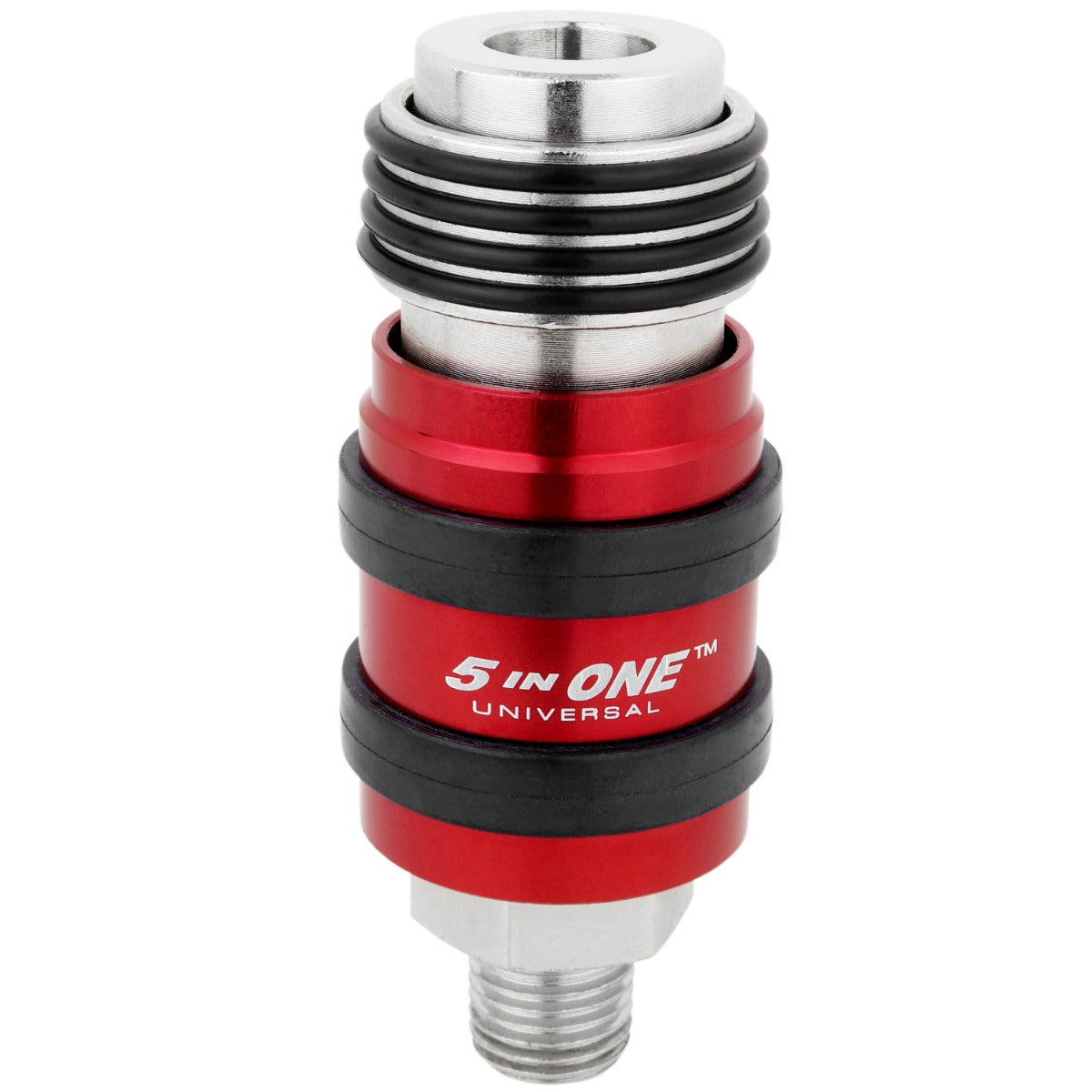 5 In ONE® Universal Coupler w/Safety Exhaust Quick-Connect, 1/4