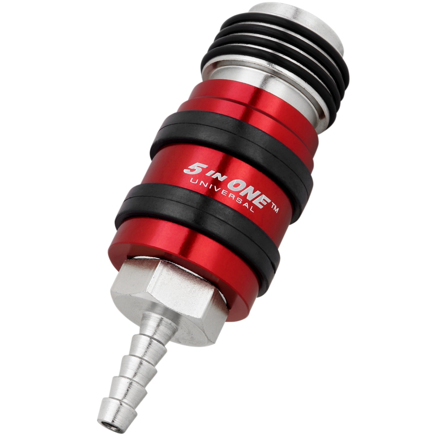 5 In ONE® Universal Safety Exhaust Hose Barb Industrial Coupler, 1/4