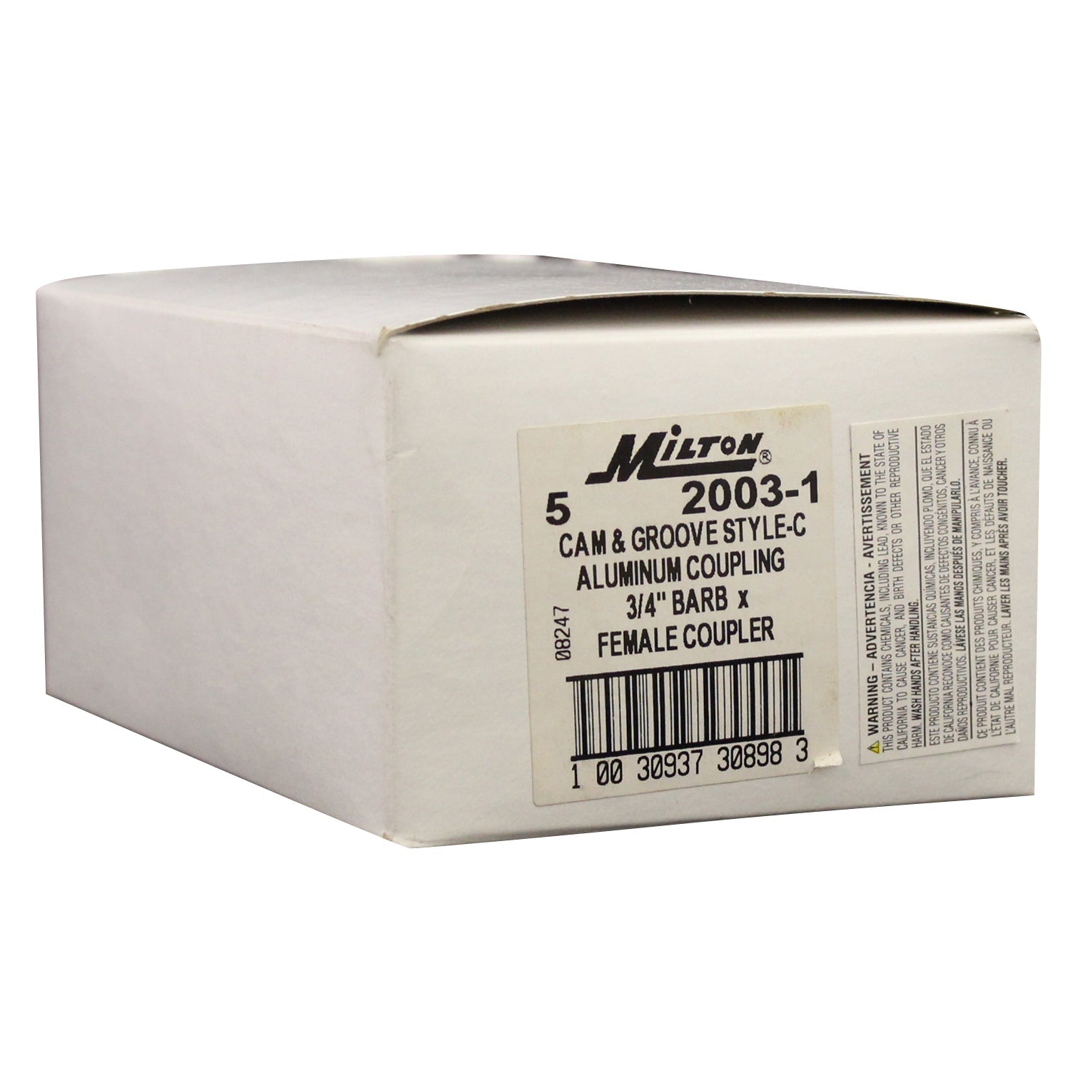 Hose Barb C-Style Cam and Groove Coupler