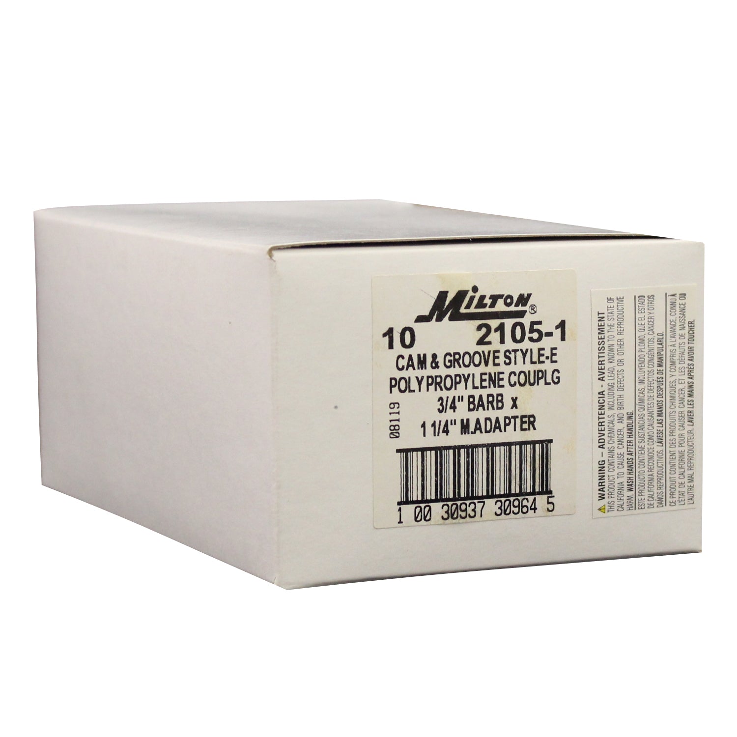 Hose Barb E-Style Cam and Groove Coupler