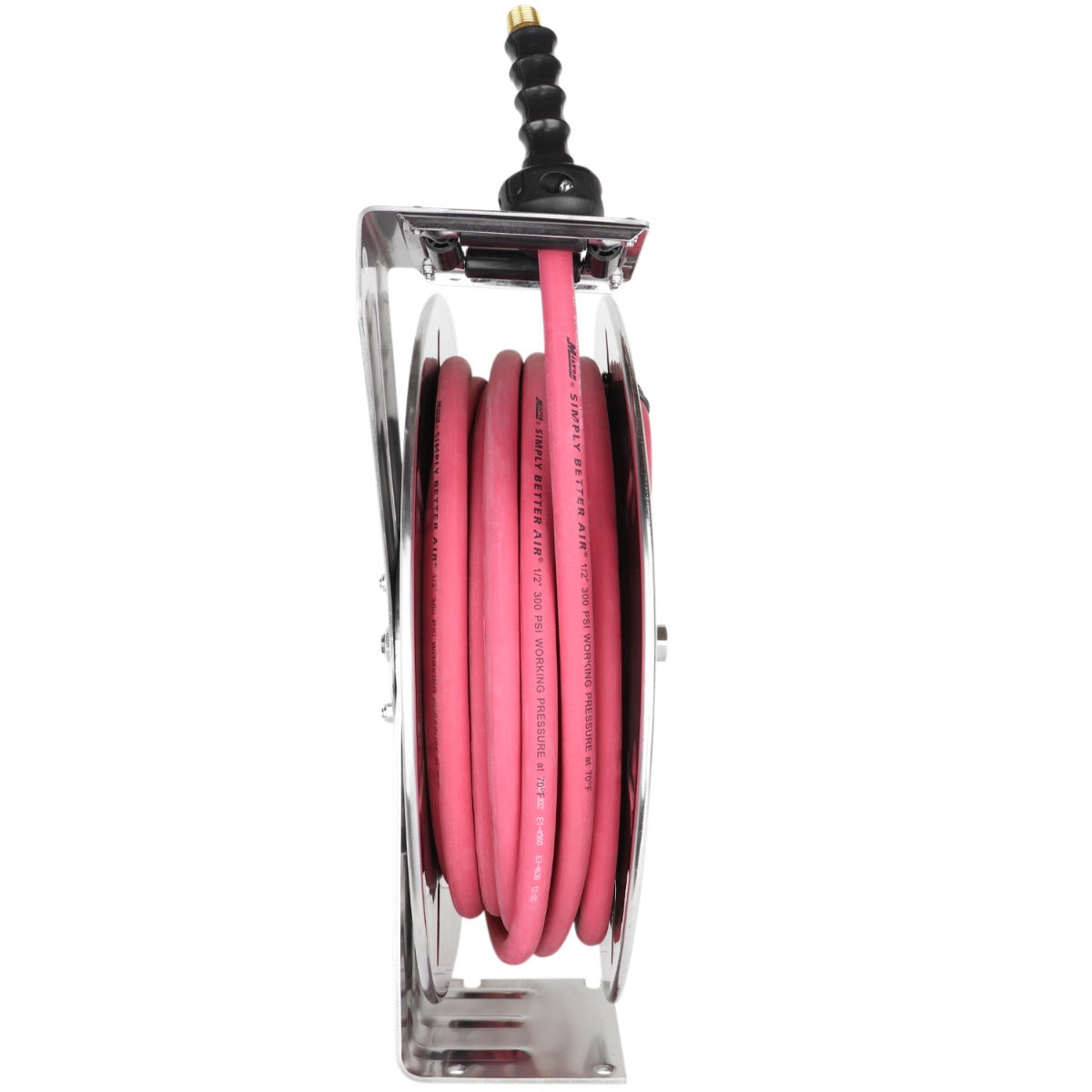 Industrial Stainless Steel Hose Reel Retractable, 3/8