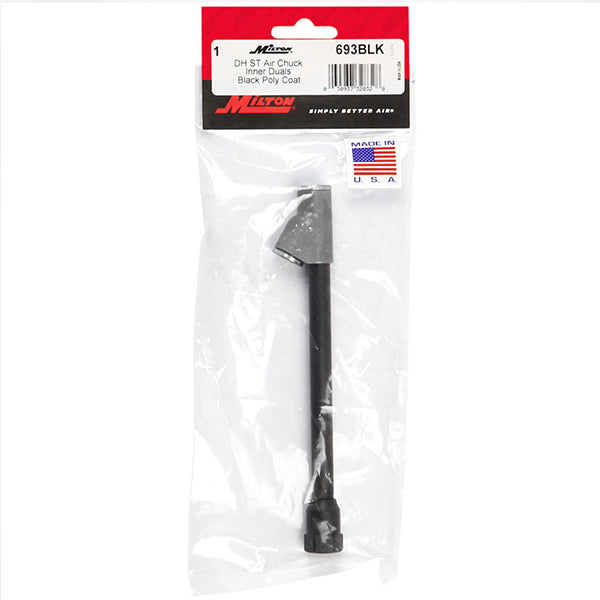 Dual Foot Straight Lock-On Chuck Matte Black Poly Finish, 1/4