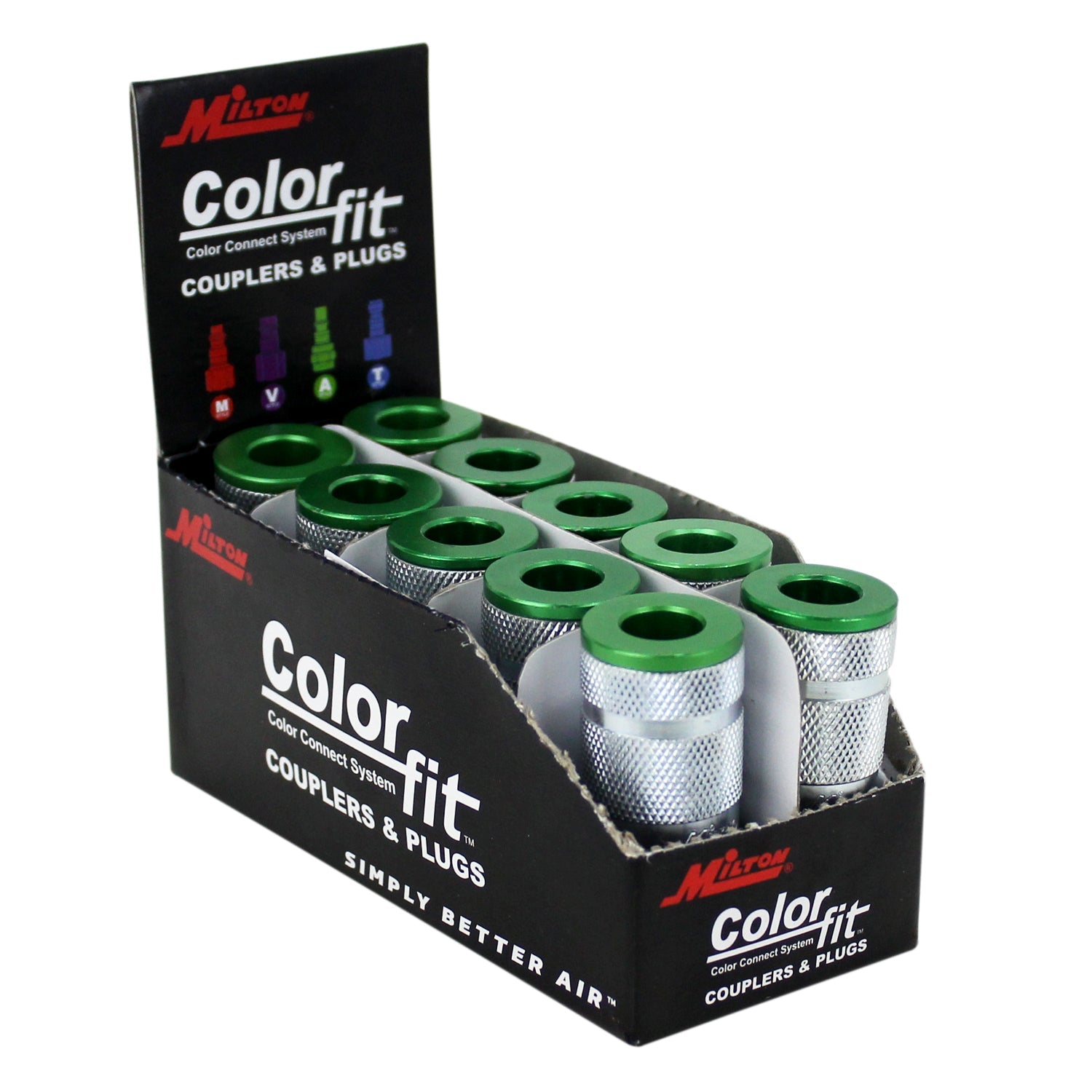 COLORFIT® Couplers (A-Style, Green) - 1/4