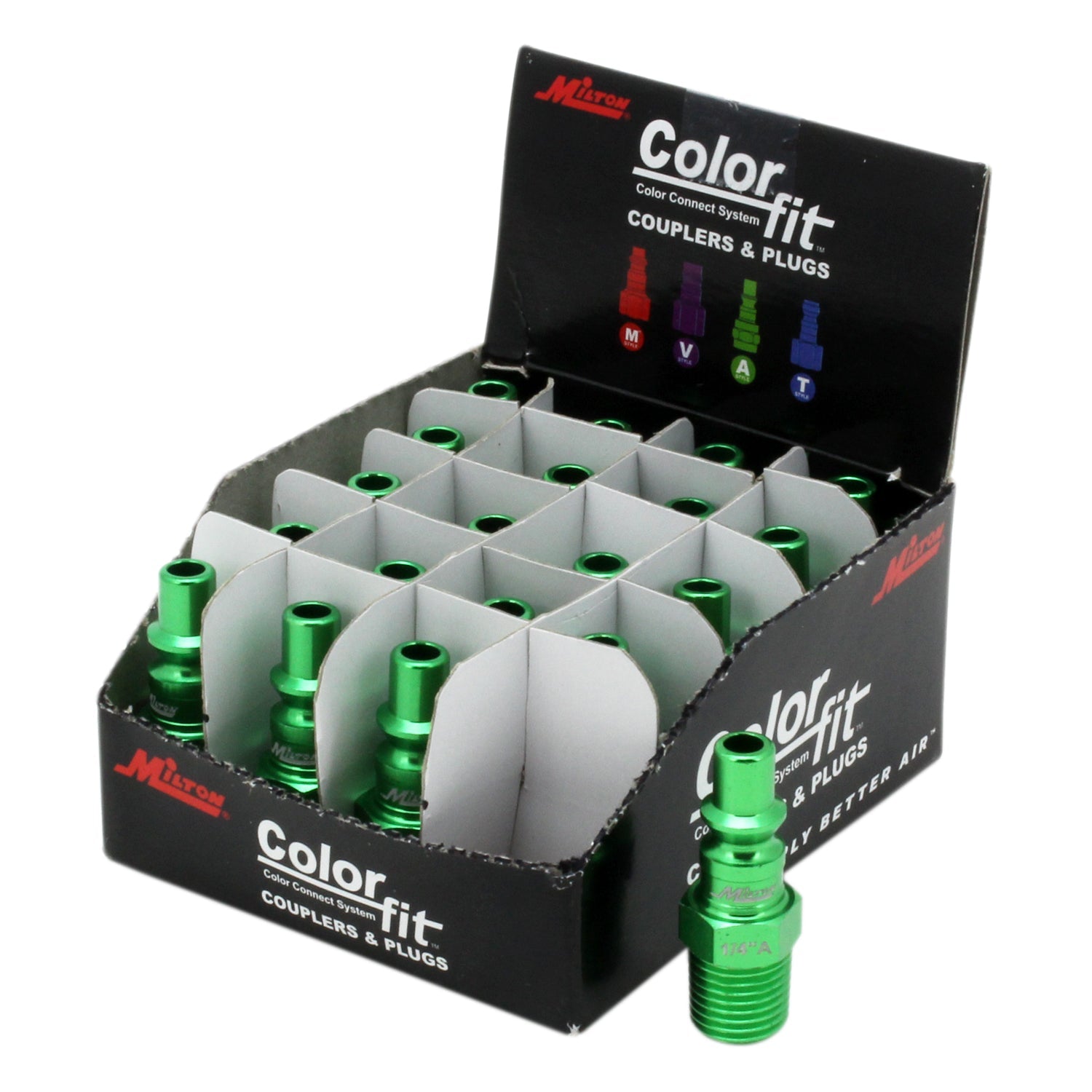 COLORFIT® Plugs (A-Style, Green) - 1/4