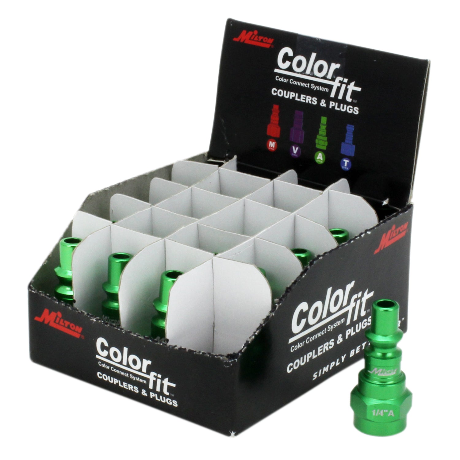 COLORFIT® Plugs (A-Style, Green) - 1/4