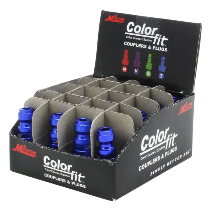 COLORFIT® Plugs (T-Style, Blue) - 1/4