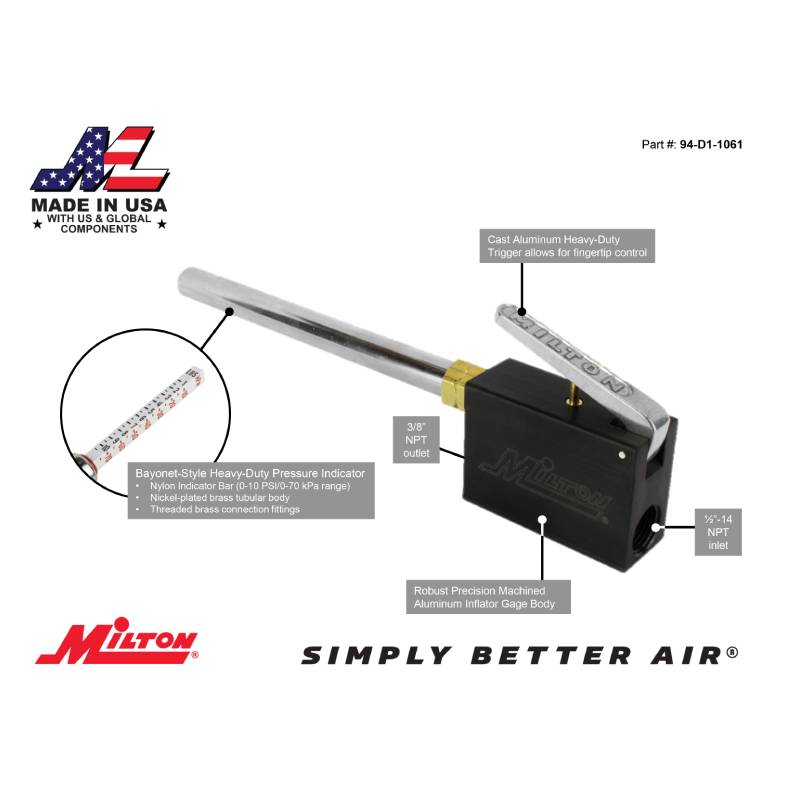 Analog Bayonet Dunnage Bag Inflator 15