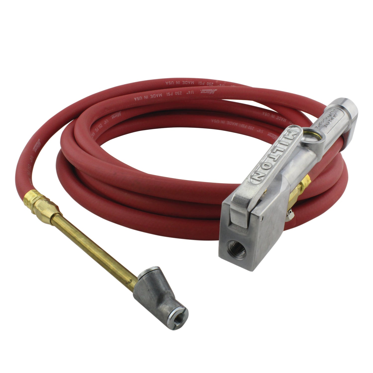 Heavy-Duty Dual Head Air Chuck Inflator Gauge with Swivel - 10-160 PSI