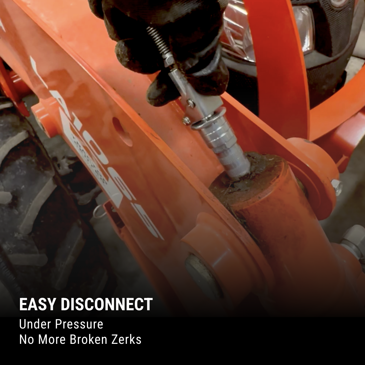 12,000 PSI Locking Grease Gun Coupler