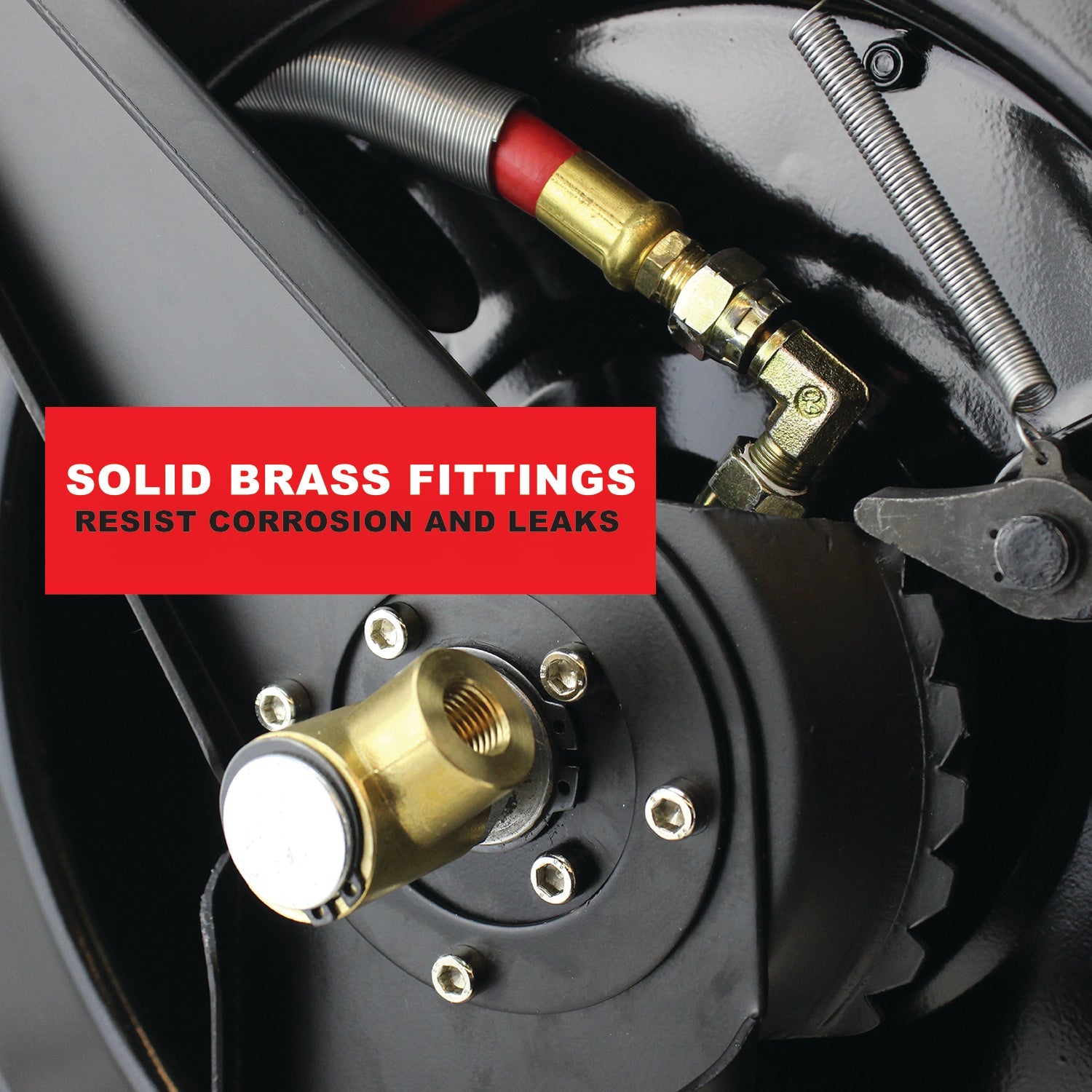 Steel Dual Arm Auto-Retractable Hose Reel, 3/8