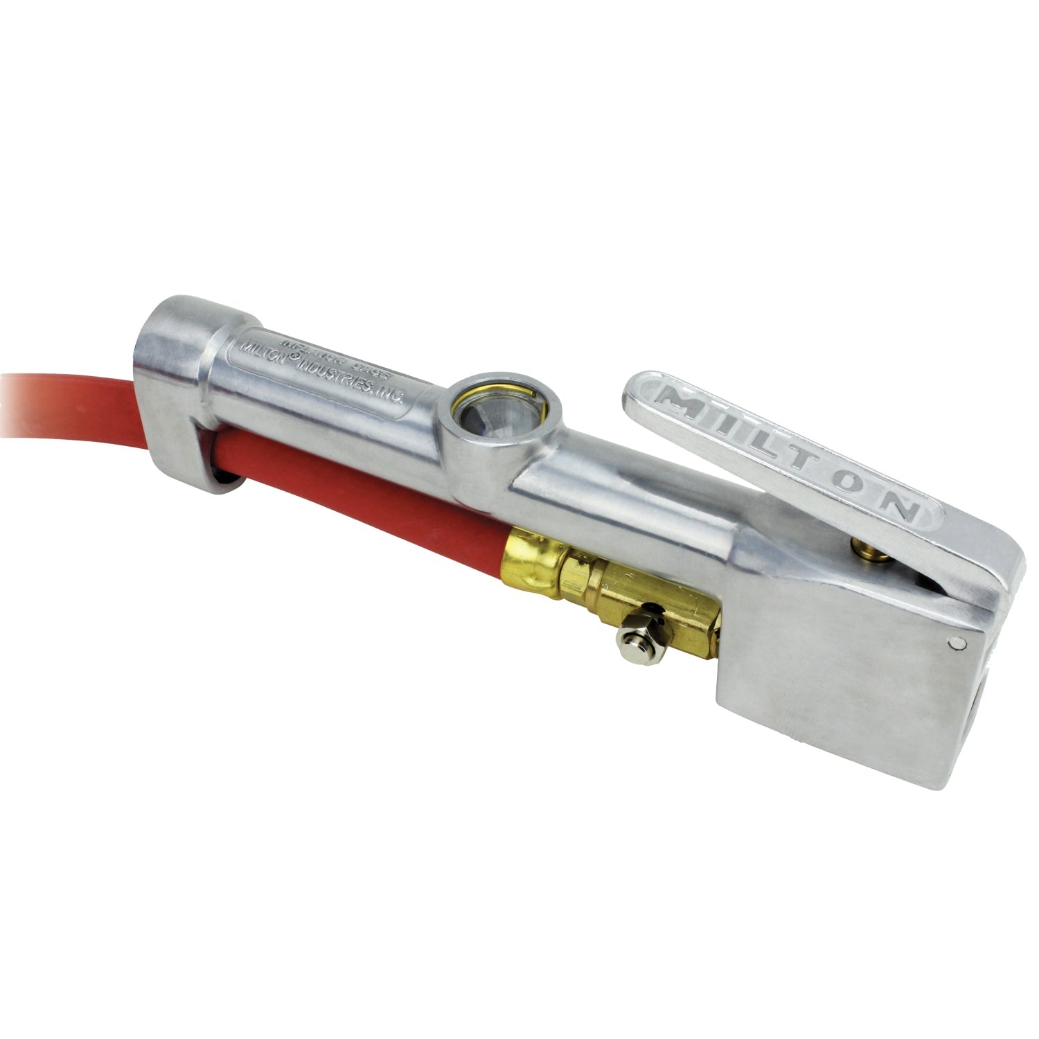 Milton® Tire Inflator Gauge with Dual-Head Straight Foot Air Chuck 5 Foot Air Hose 10-160 PSI