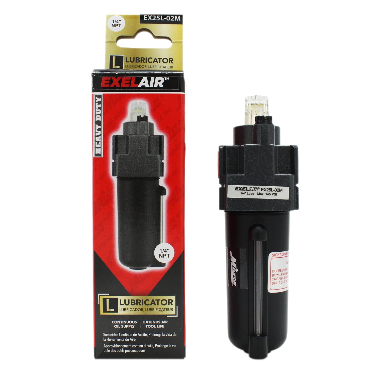 EXELAIR® FRL Mini Air Lubricator, 1/4