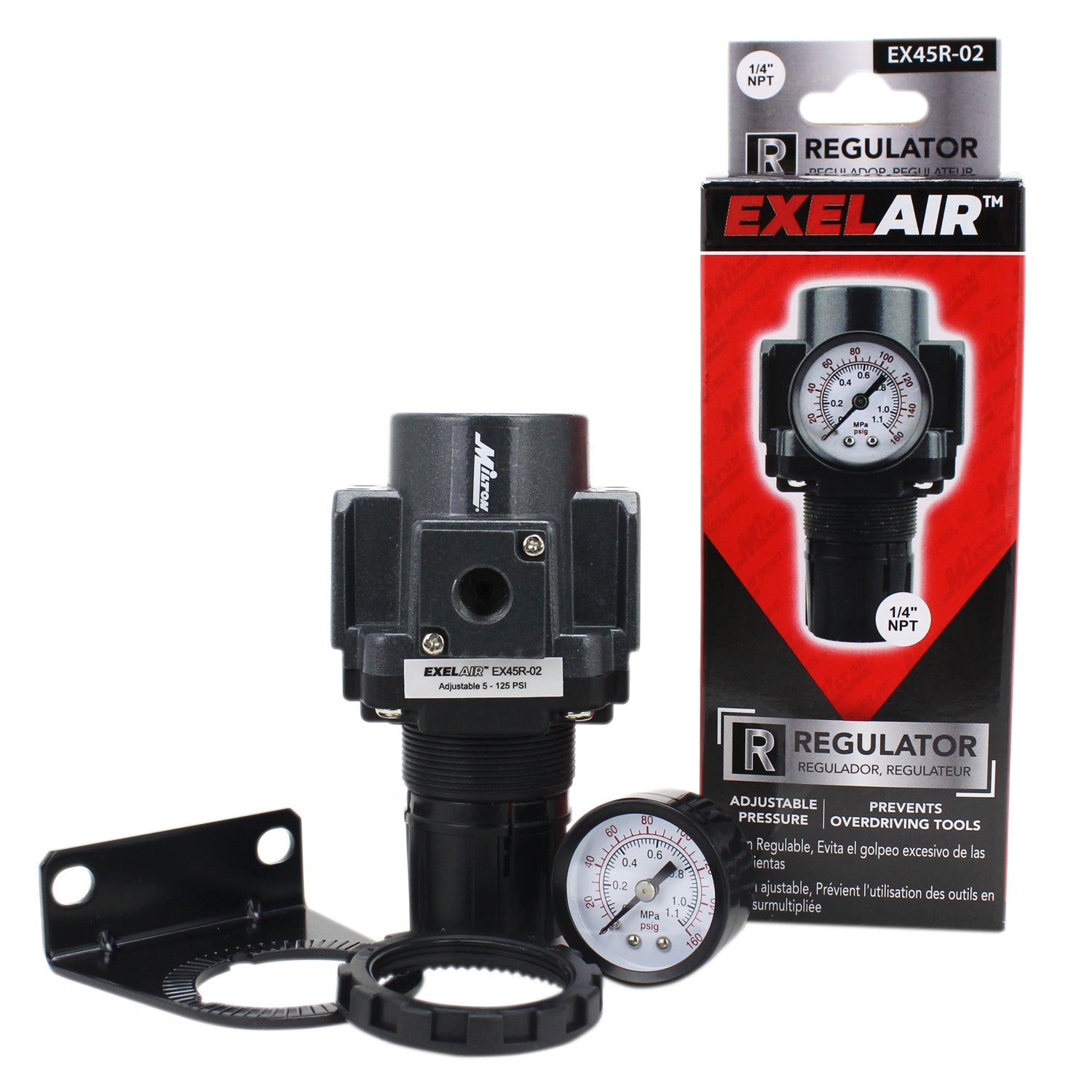 EXELAIR® FRL Air Regulator, 1/4