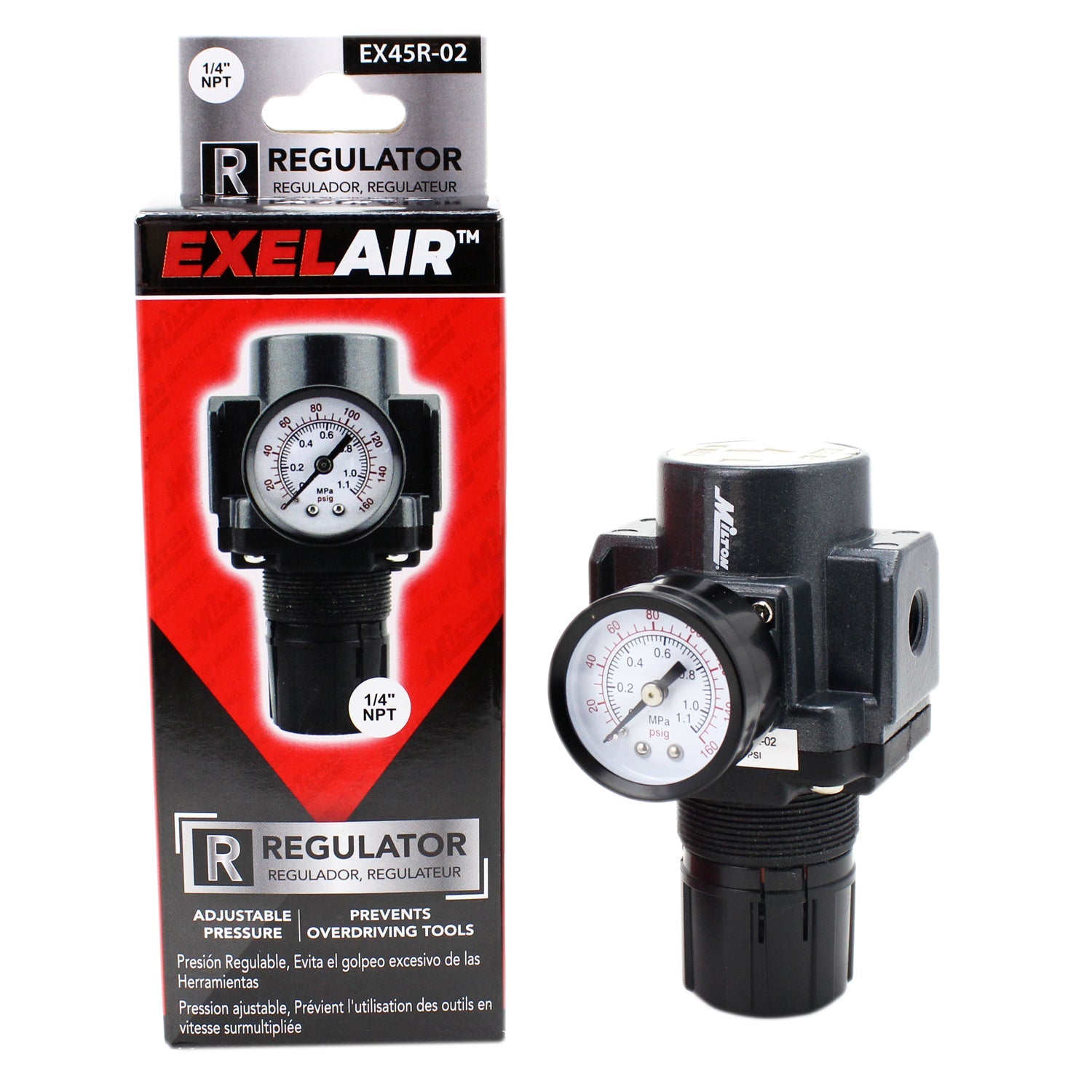 EXELAIR® FRL Air Regulator, 1/4