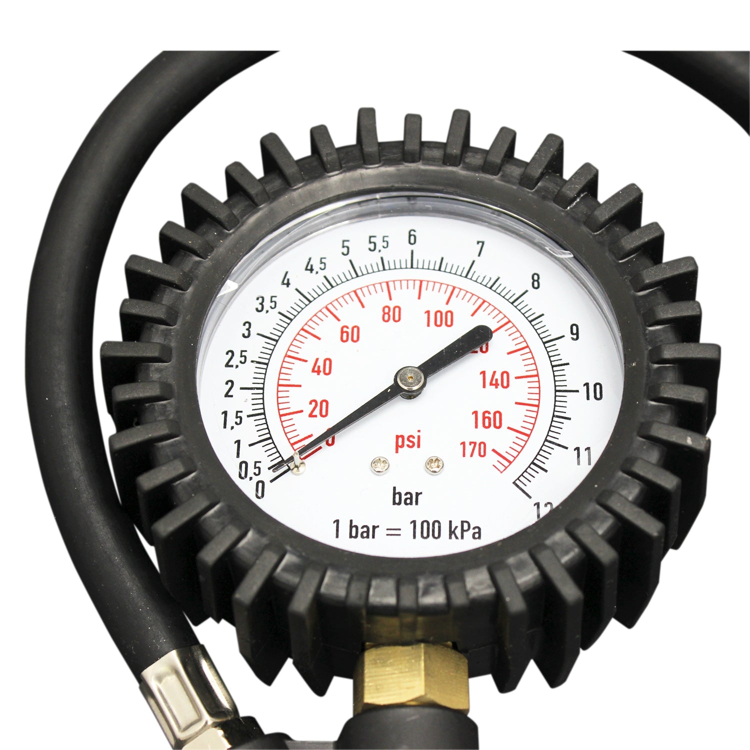 EXELAIR® 3-in-1 Pro Analog Pistol Grip Tire Inflator/Deflator Gauge Kit, 16