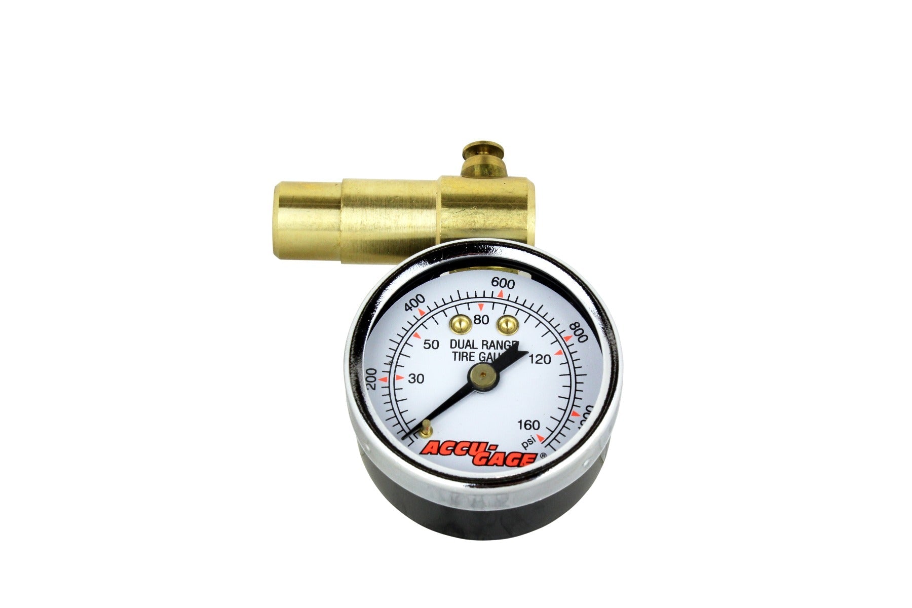 ACCU-GAGE® by Milton® Presta Valve Bike Tire Pressure Gauge with Bleeder Valve, for 0-160 PSI - ANSI Certified