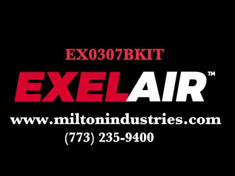 EXELAIR® Blow Gun and Air Accessory Kit - Safey Adapter, Nozzle Tips, Inflator Needles, and 5