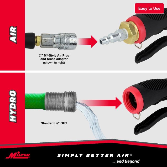 2-in-1 High Volume Hydro & Air POWER WAND® Cleaning Wand