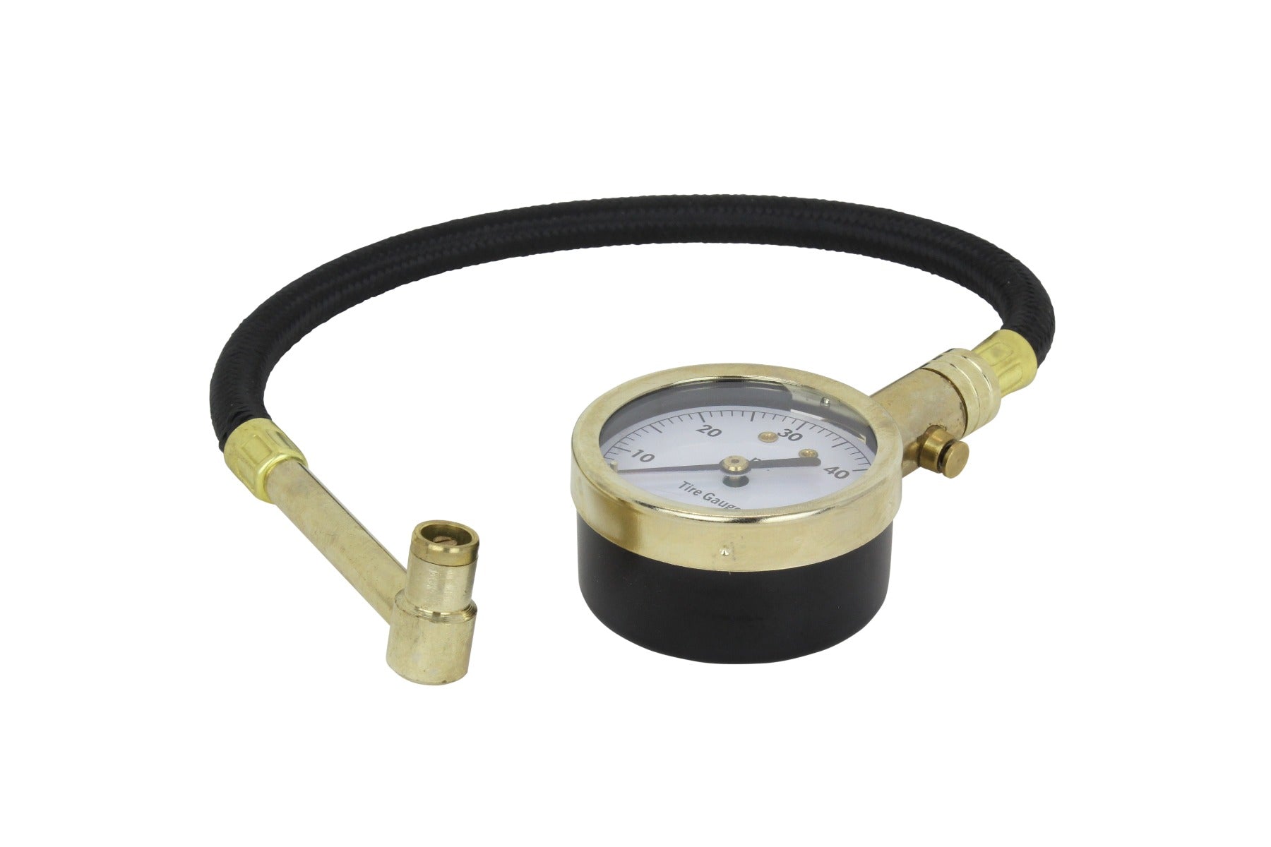ACCU-GAGE® by Milton® Dial Tire Pressure Gauge w/ Right Angle Air Chuck and 11