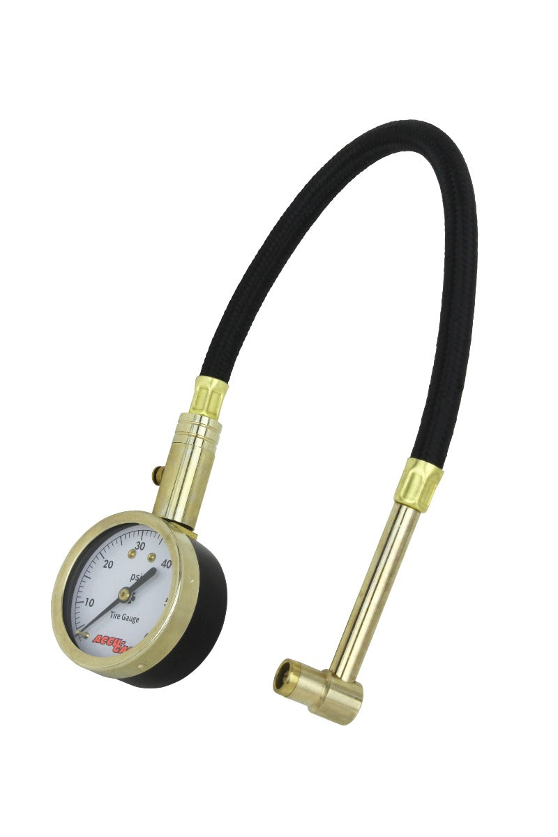 ACCU-GAGE® by Milton® Dial Tire Pressure Gauge w/ Right Angle Air Chuck and 11