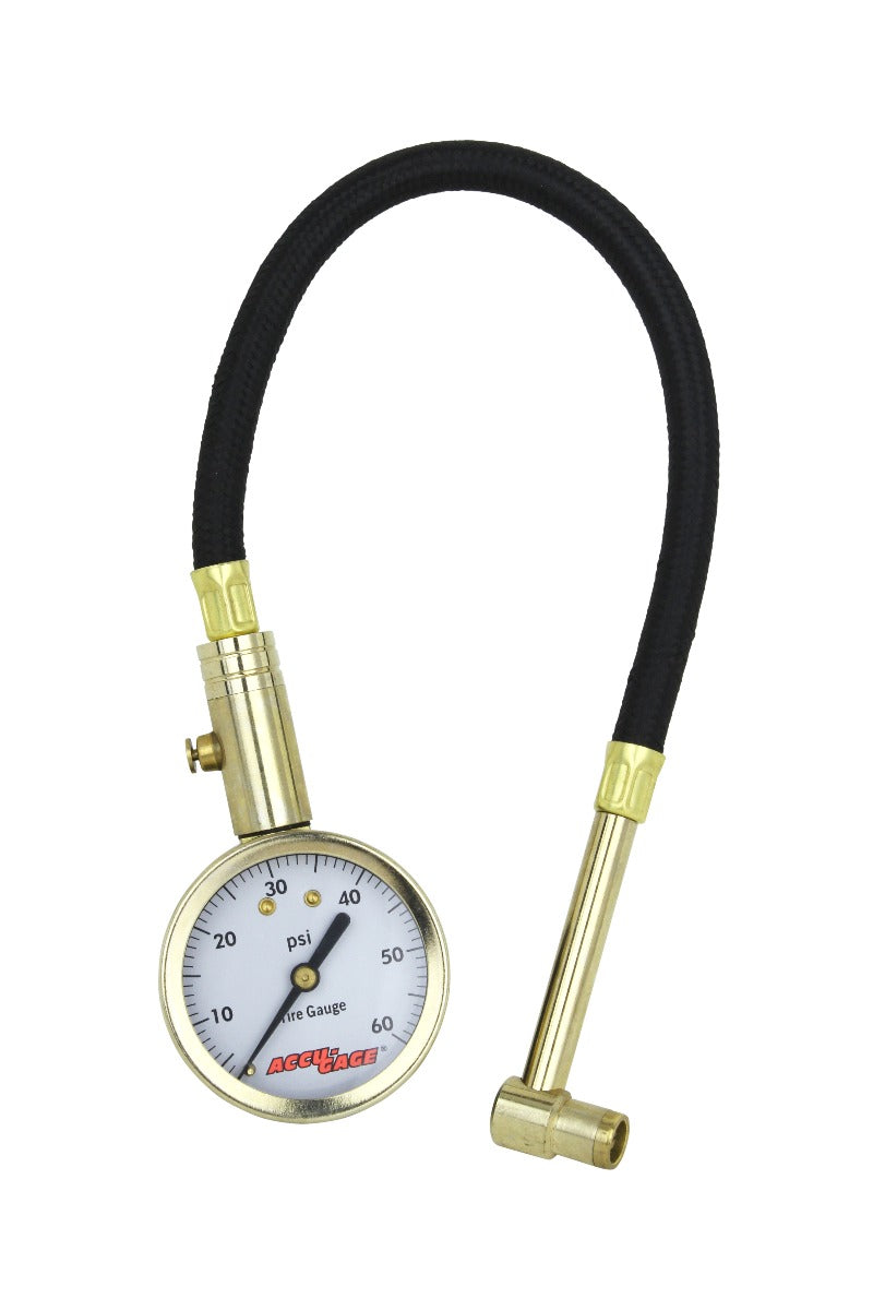ACCU-GAGE® by Milton® Dial Tire Pressure Gauge w/ Right Angle Air Chuck and 11