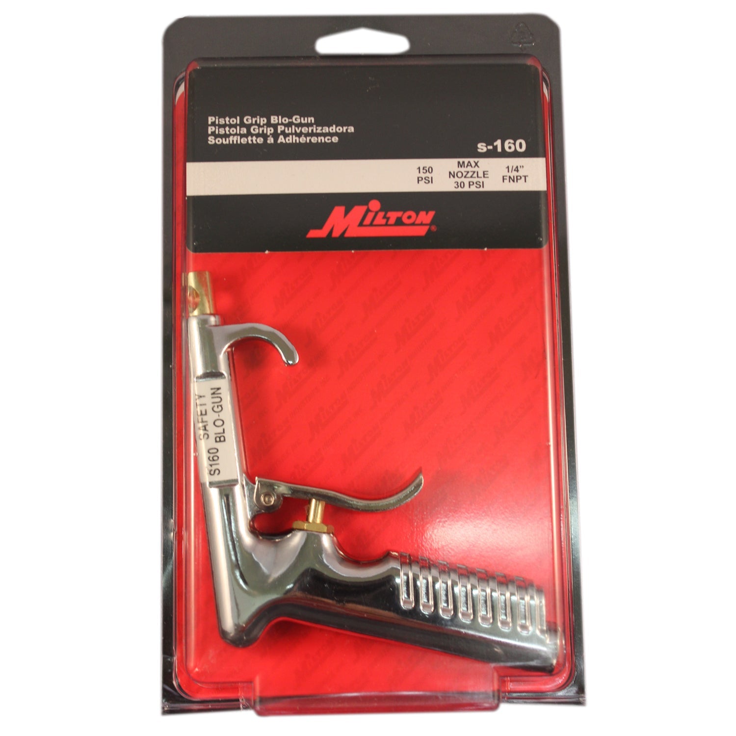 Pistol Grip Blow Gun with OSHA-Compliant Safety Tip