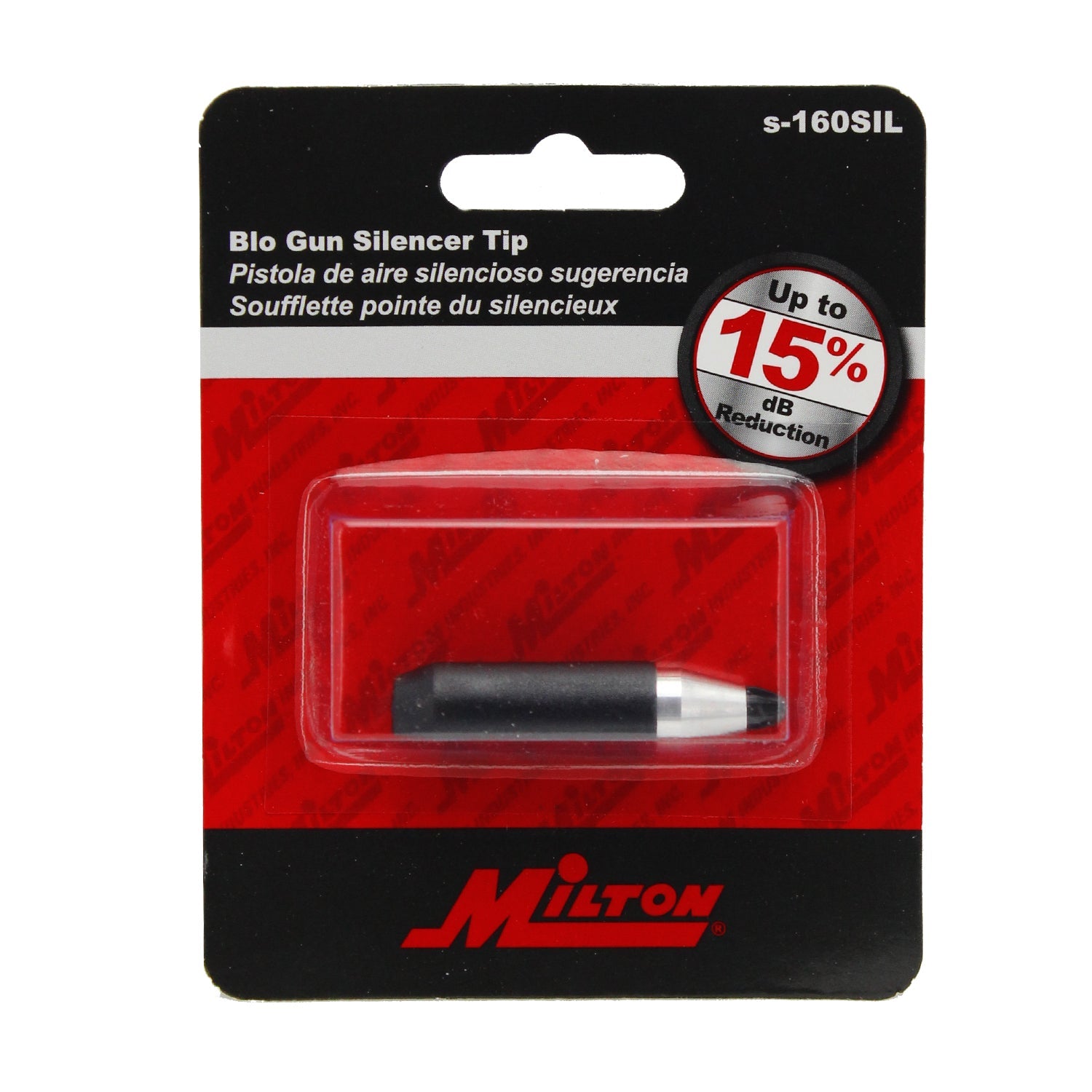 Blow Gun Sound-Reducing Silencer Tip (S-160SIL)