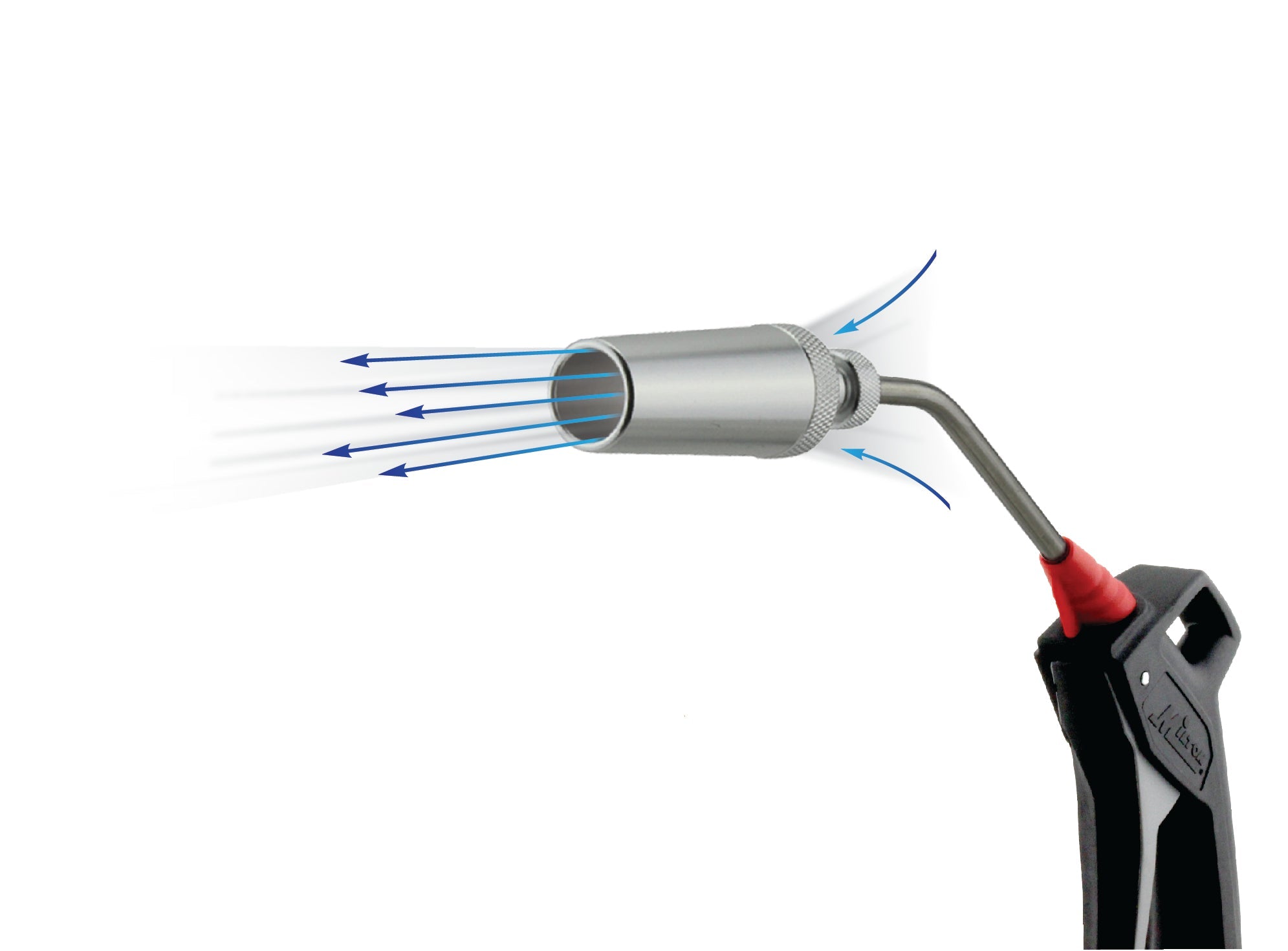 High Flow Venturi Air Multiplier Blow Gun Nozzle, Aluminum (S-160X5A)