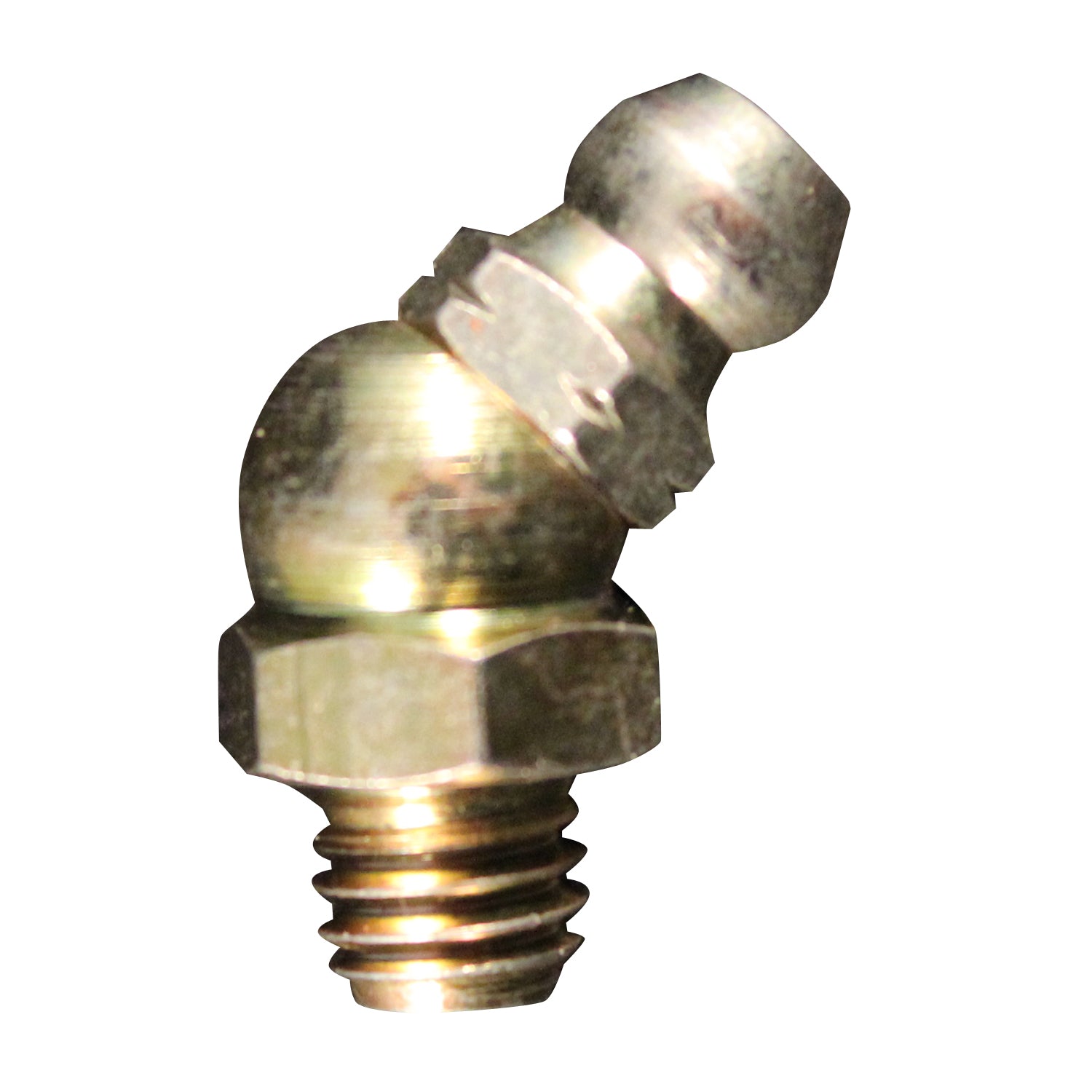 Metric M6 x 1 45-deg. Grease Fitting (Single Retail Pack)