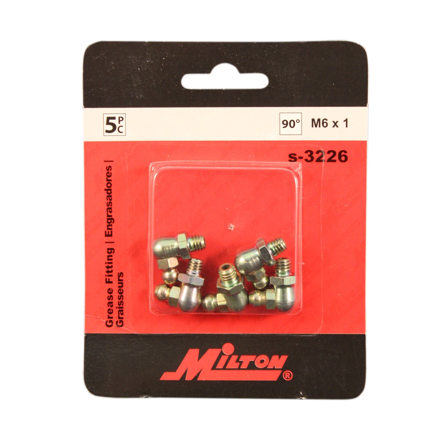 Metric M6 x 1 90 Degree Grease Fitting (Pack of 10)