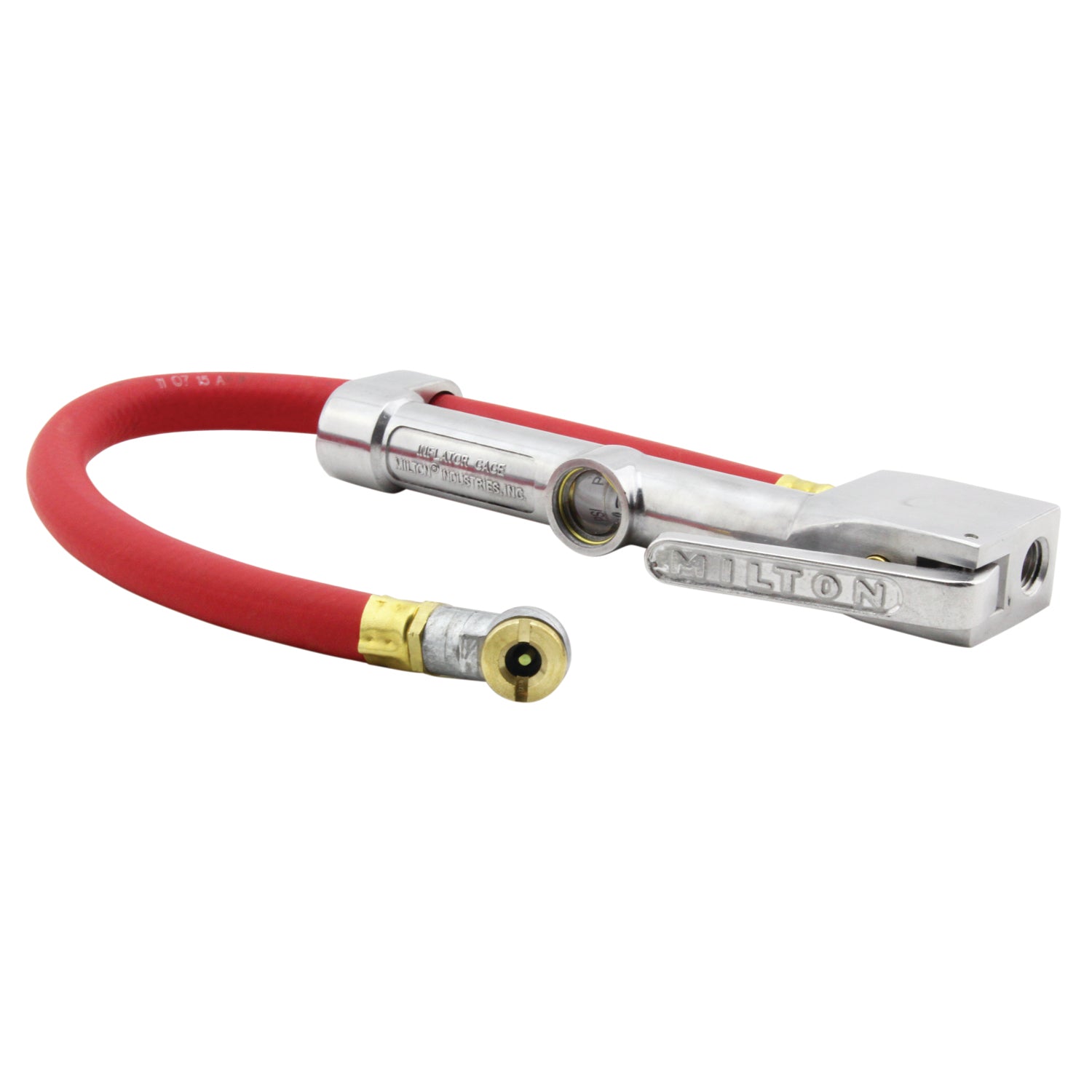 Service Station Tire Inflator and Air Pressure Gauge, Single Head Chuck, 1/4