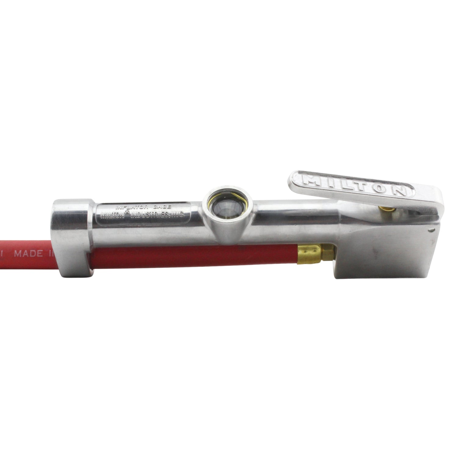 Service Station Tire Inflator and Air Pressure Gauge, Single Head Chuck, 1/4