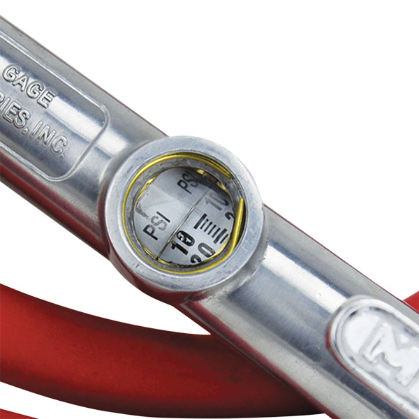 Service Station Tire Inflator and Air Pressure Gauge, Single Head Chuck, 1/4