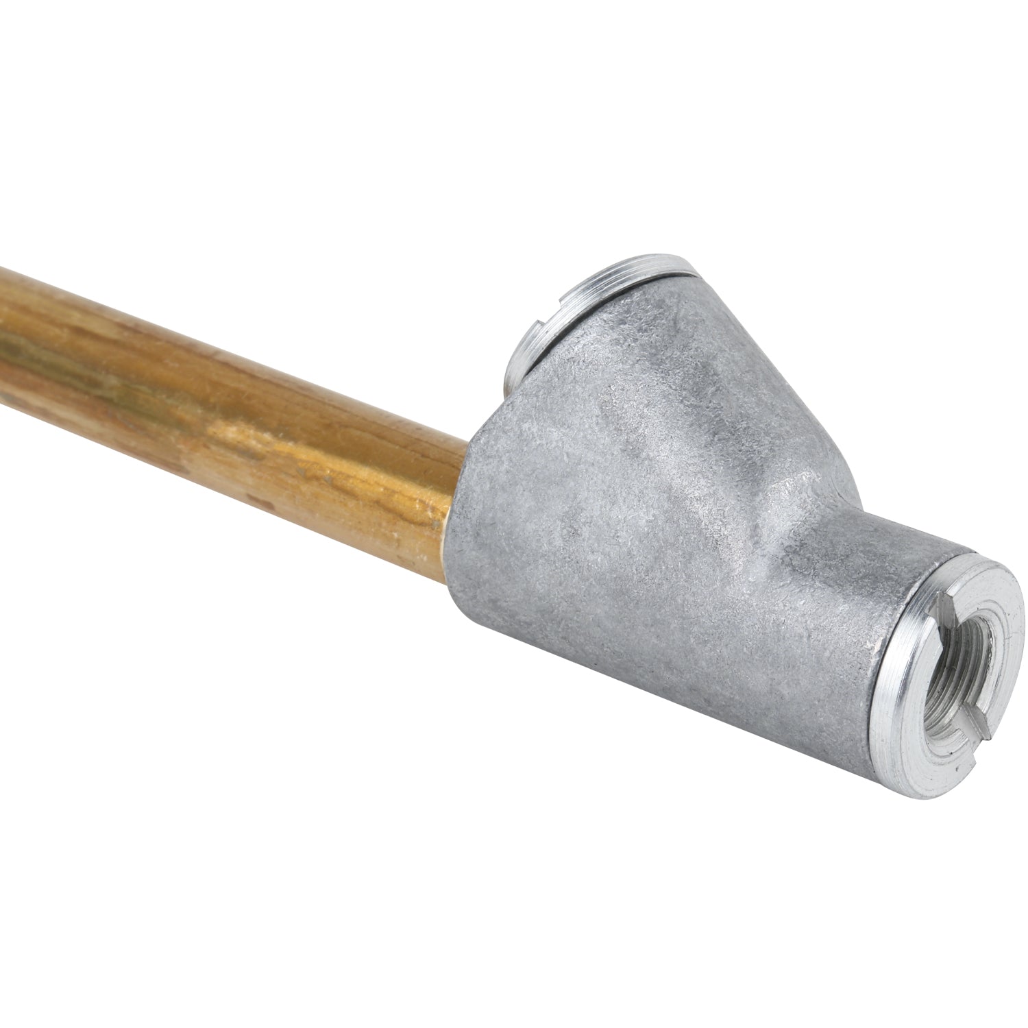 Straight Foot Dual-Head Air Chuck Tire Pressure Gauge, 1/4