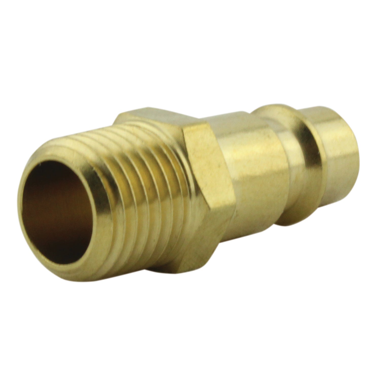 HIGHFLOWPRO® V-Style/Euro Interchange Brass Air Plug Fitting (High Volume Low Pressure Application)
