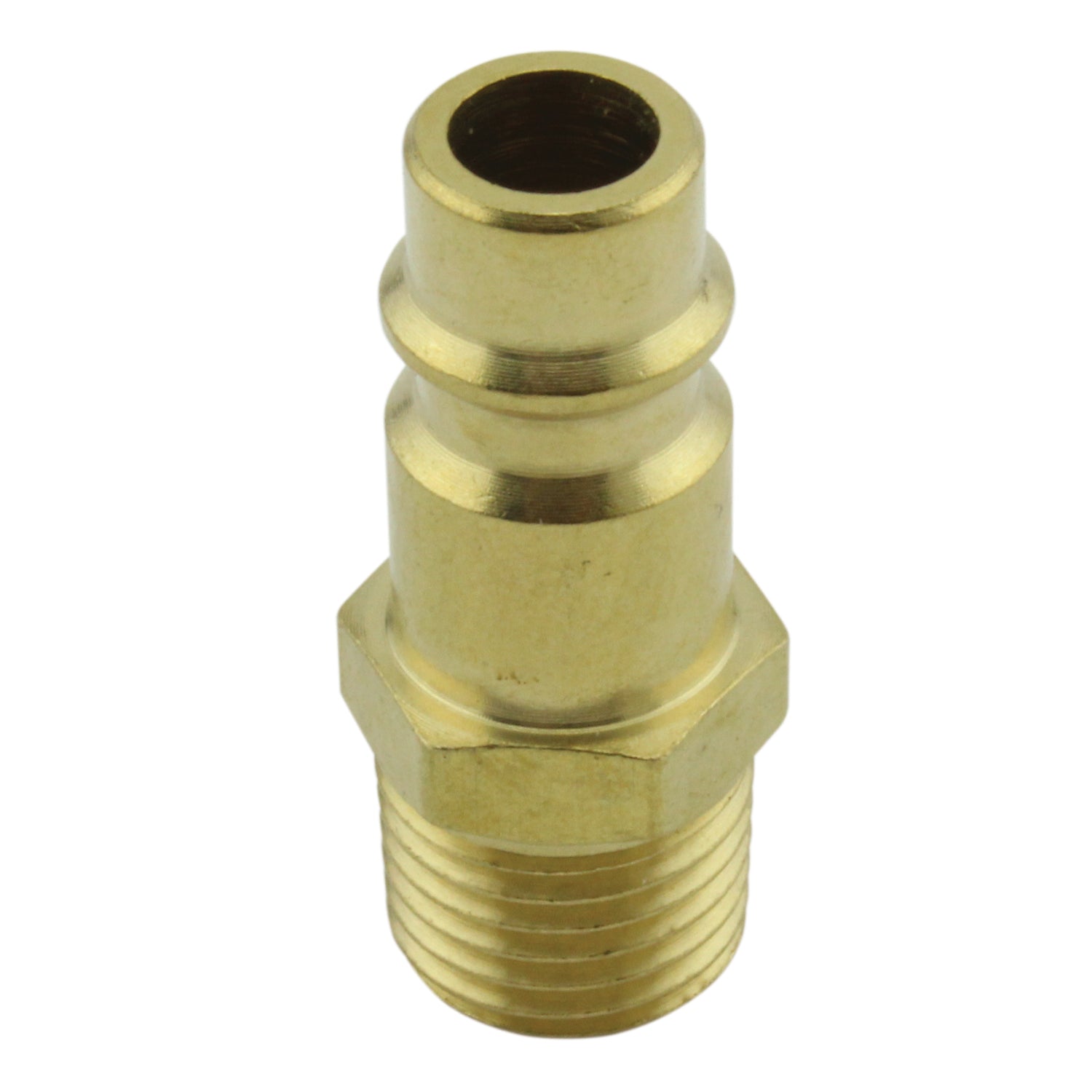 HIGHFLOWPRO® V-Style/Euro Interchange Brass Air Plug Fitting (High Volume Low Pressure Application)