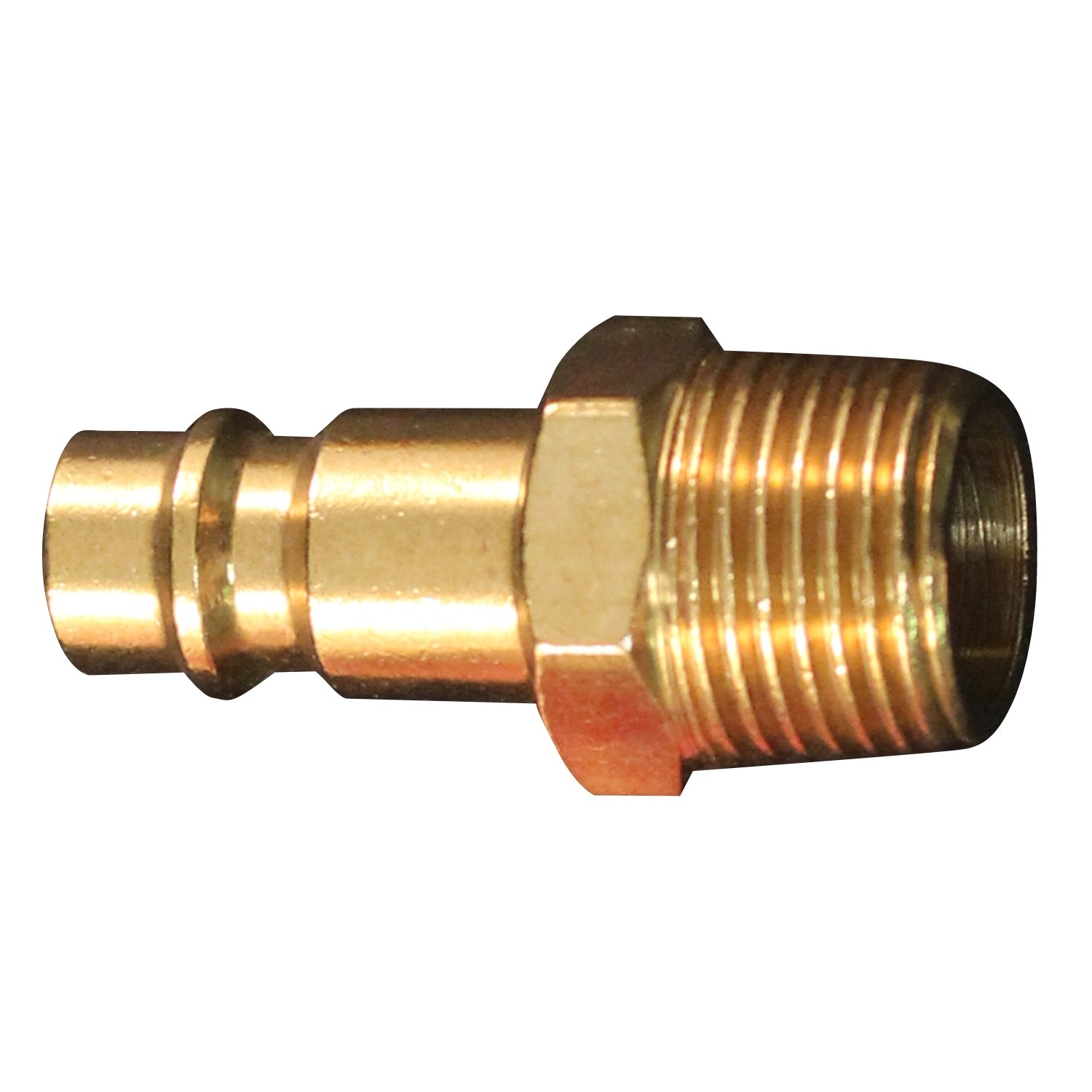 HIGHFLOWPRO® V-Style/Euro Interchange Brass Air Plug Fitting (High Volume Low Pressure Application)