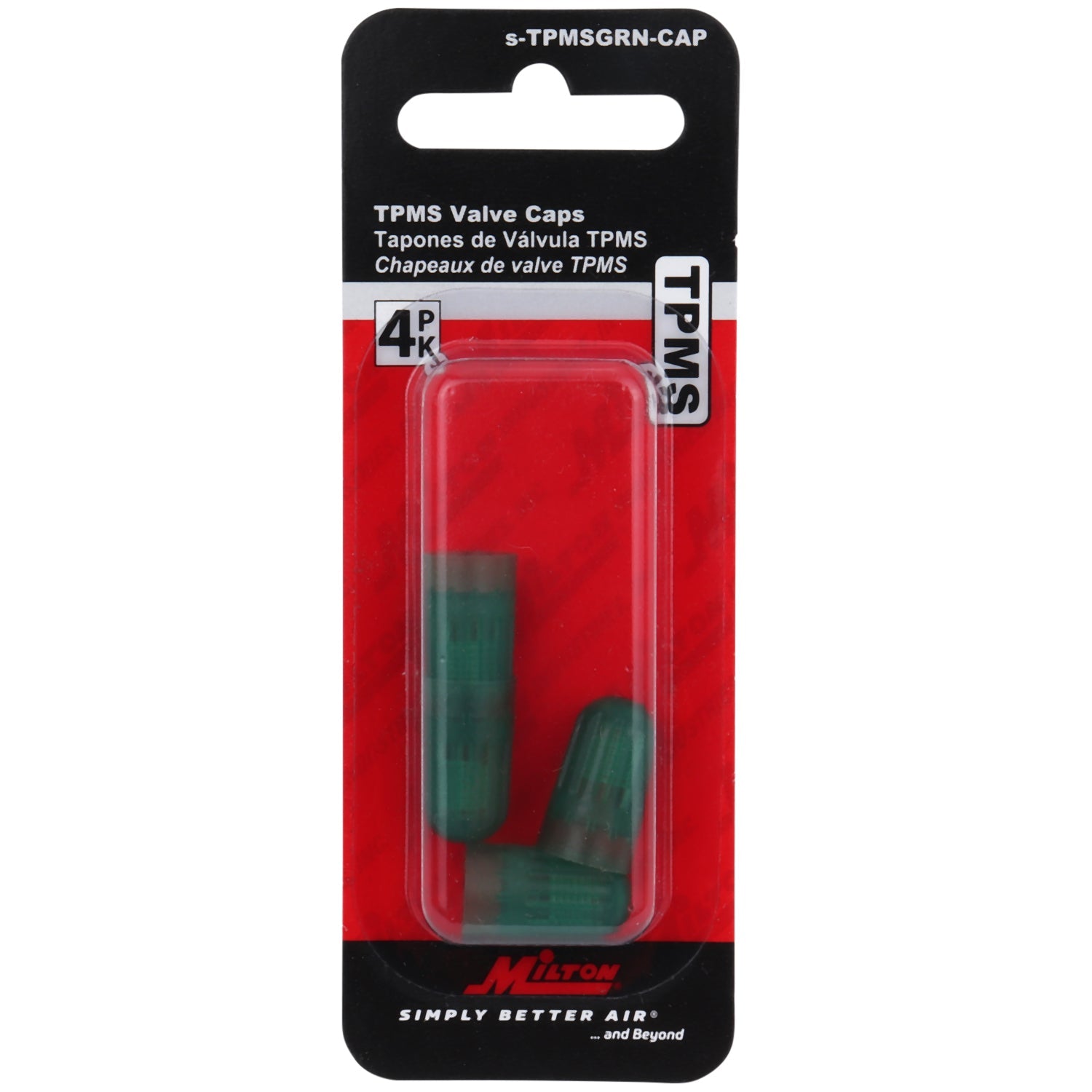 Green Valve Cap - TPMS - N2 - 4 or 100